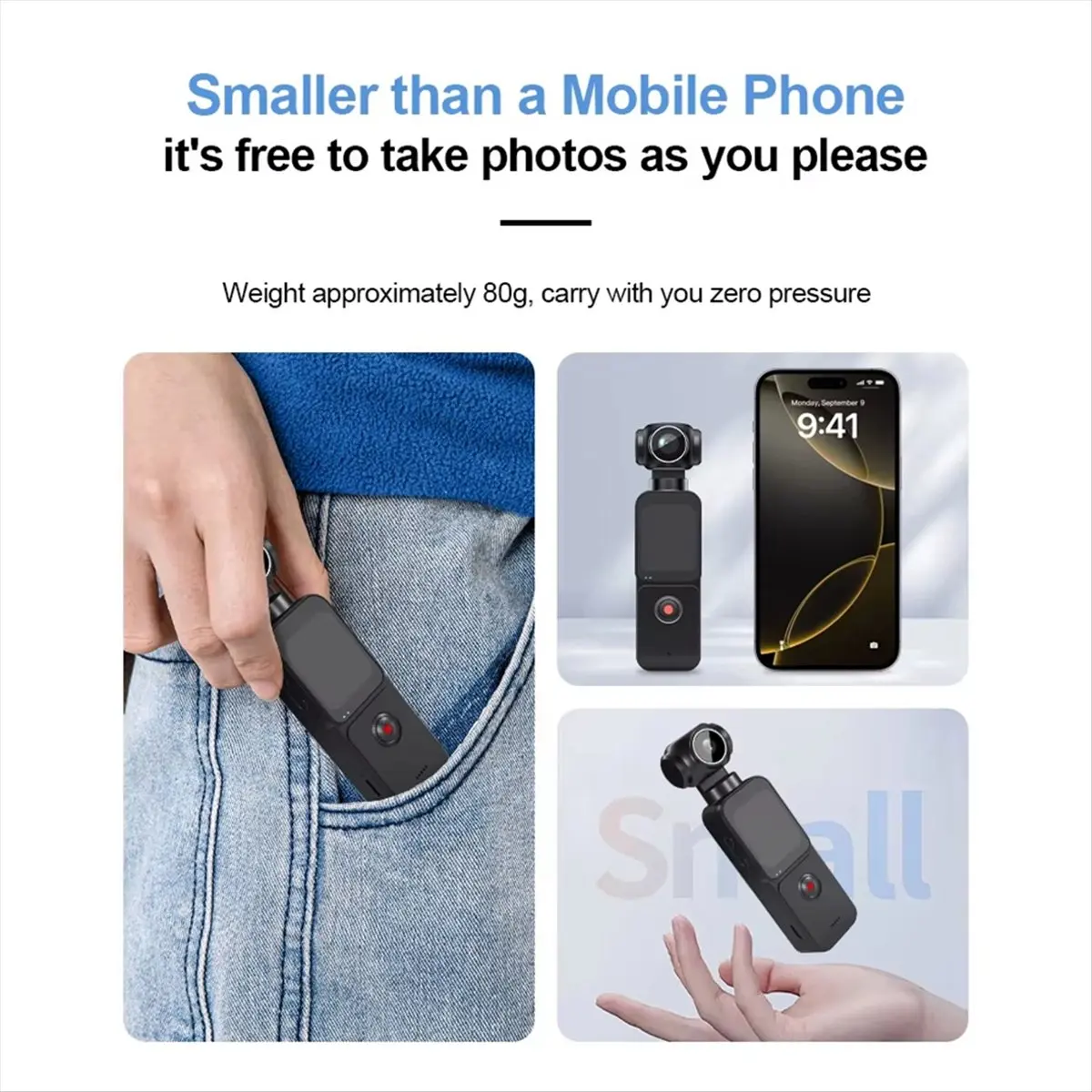 Punctual- 5K Portable Video Camcorder Anti-Shake 270 Rotatable Vlog Wifi Travel Recorder Sport Action Camera with Microphone