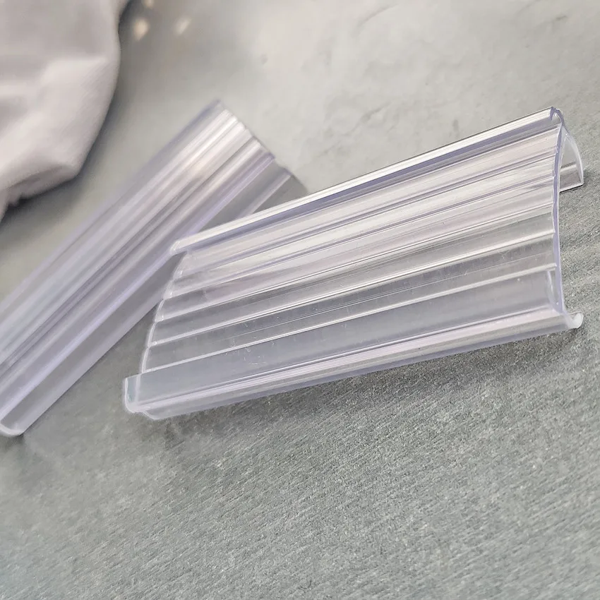 30pcs Plastic Shelf Lable Card Price Tag Display Holder Movable Hard PVC Supermarket Storage Rack