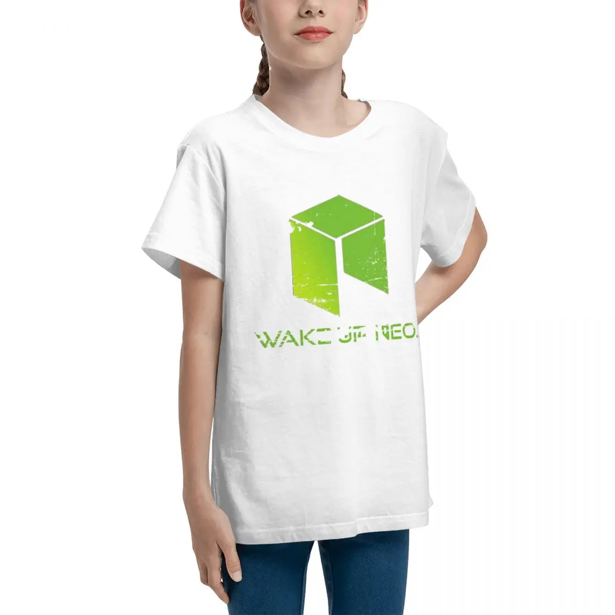 Harajuku Wake Up Neo Neo Blockchain Essential T Teenagers Basic Short Sleeve T-Shirt Tees Creative Top quality Leisure Graphic