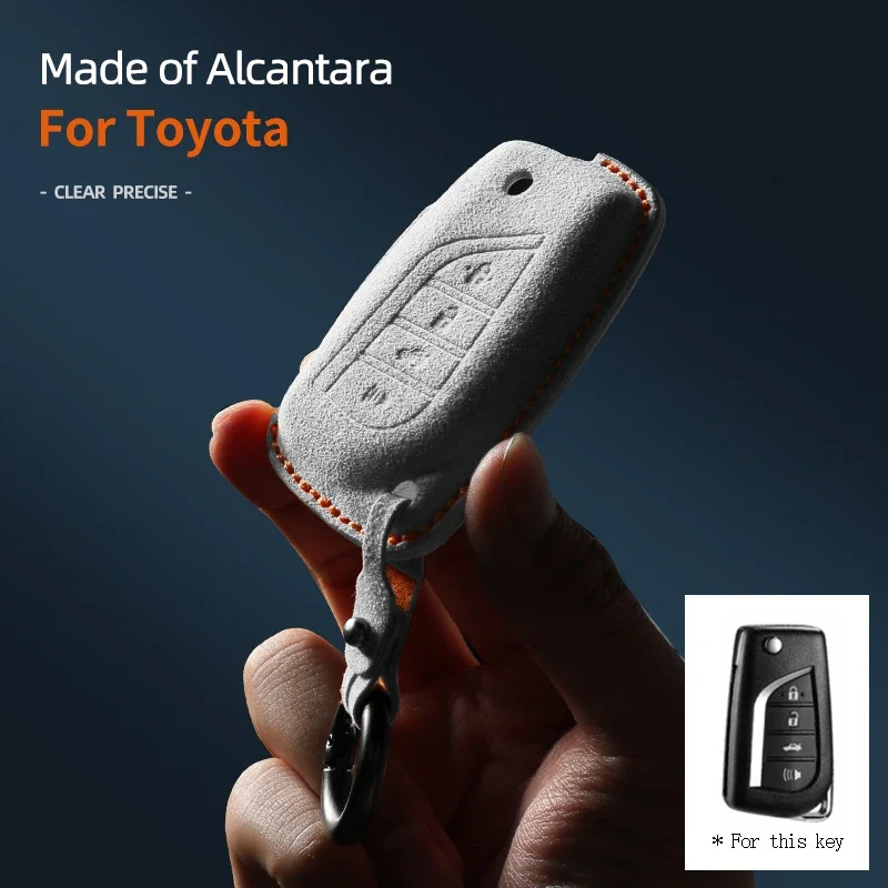 

Alcantara Car Key Case Cover Shell For TOYOTA Chery Tiggo 8 Pro Tiggo 8plus New 5 Plus Chery Tiggo 7 Pro Max Omoda 5 C5 Modod