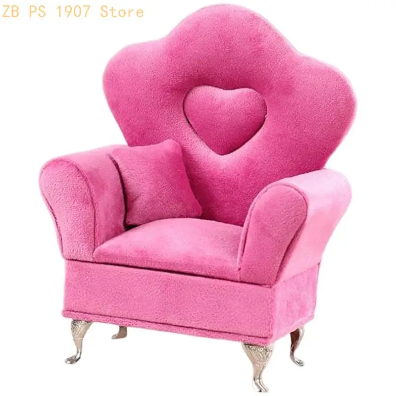 Elegant European Velvets Jewelry Box Sofa with Soft Fabric Interior 55KA