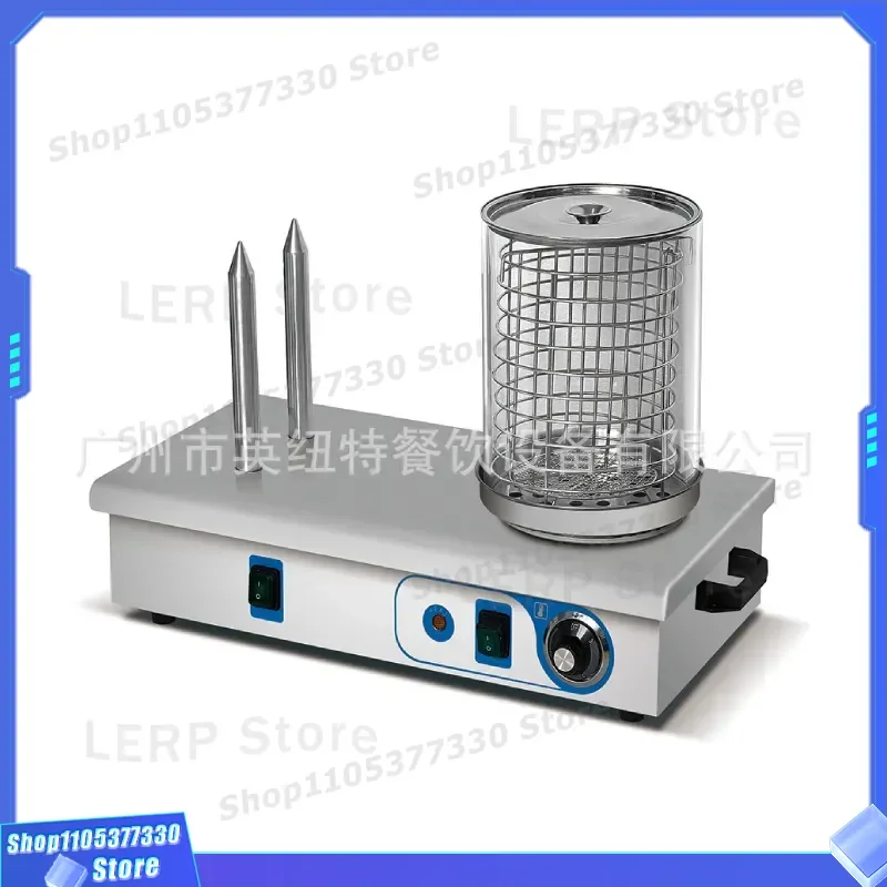 Electric Hot Dog Roller Grill Machine Commercial Sausage Steamer Warmer for Street Food Stall Multi Functional Heating