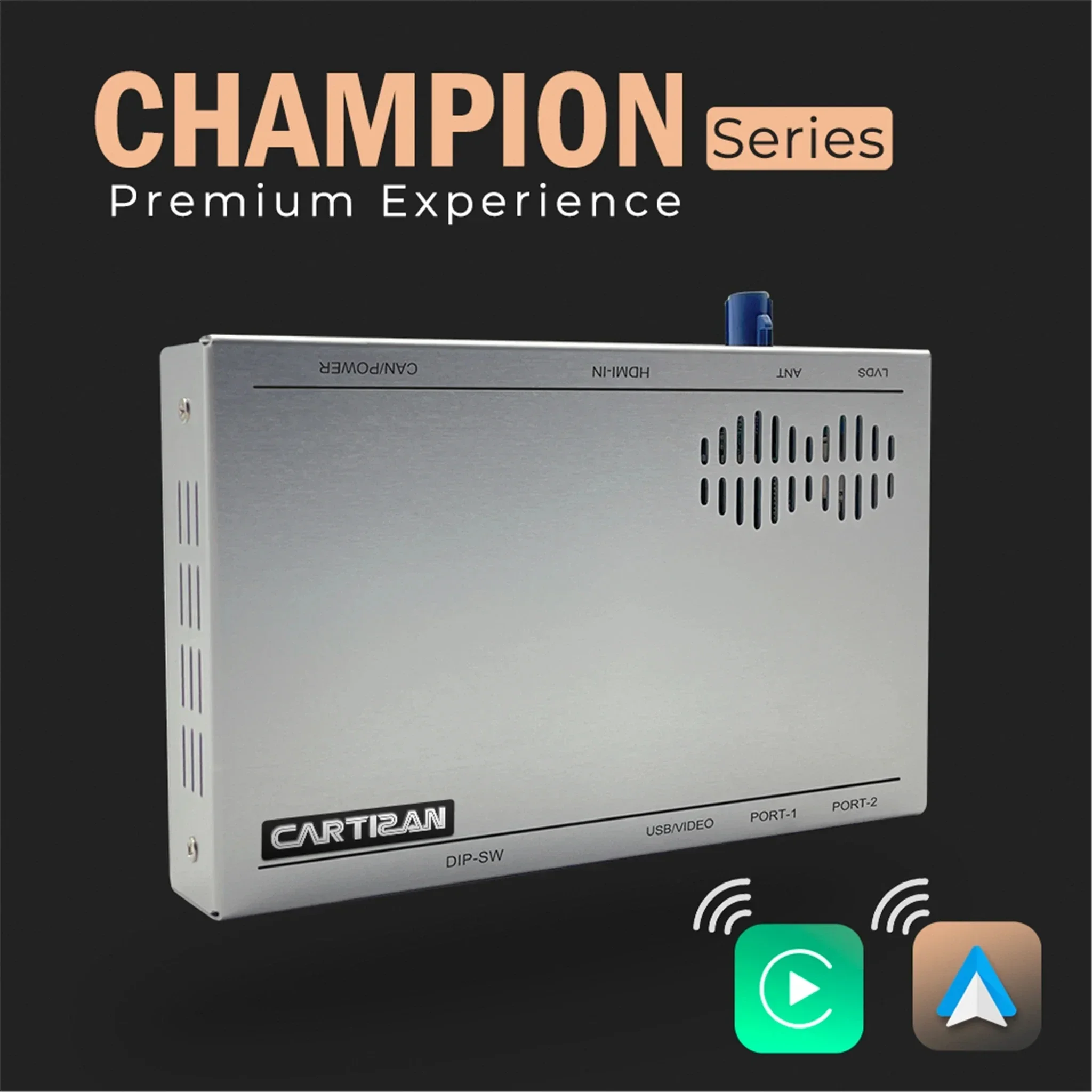 Champion Series Wireless CarPlay Android Auto Multimedia Box CarPlay Video Interface for CIC