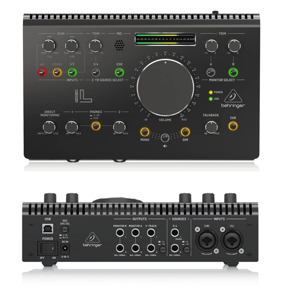 Behringer Studio XL สตูดิโอ L Studio M Monitor Contoller และการสื่อสาร Center Midas Mic Preamps