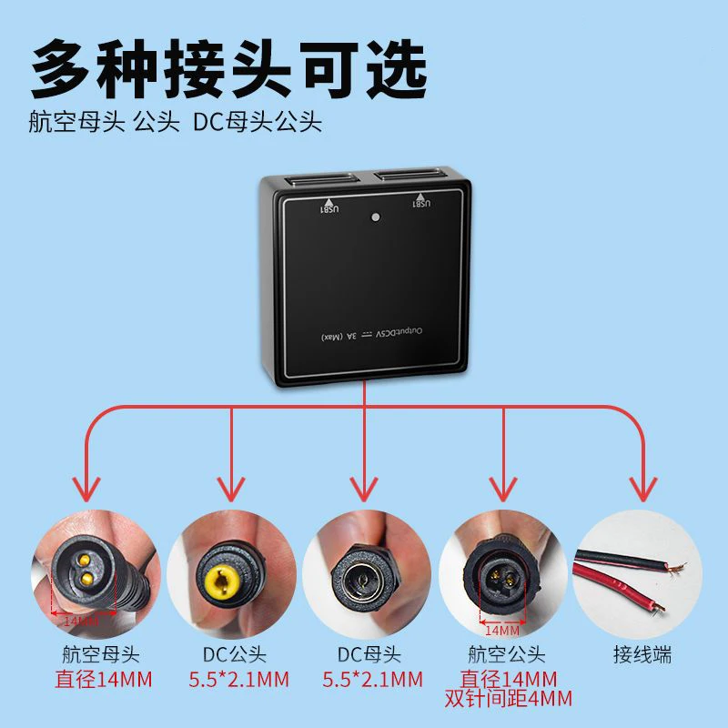 

5v 3A solar voltage regulator fast charging DC 5v-30v solar panel dedicated USB interface for charging mobile phones