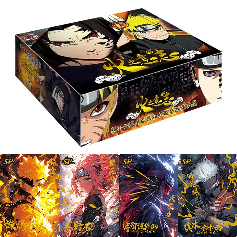 Genuine New Naruto Card Dazzling Collector's Edition Rare Flash SSP Card   Brick Flash Naruto Sasuke Collector's Card Toys Gifts