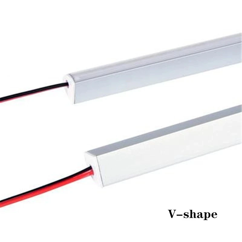 DHL 10-20 stks/partij 1 m 18 W Strip Aluminium Profiel voor SMD5730 72 LEDs 12VDC LED Kast Bar licht Platte V/U Profiel LED Hard