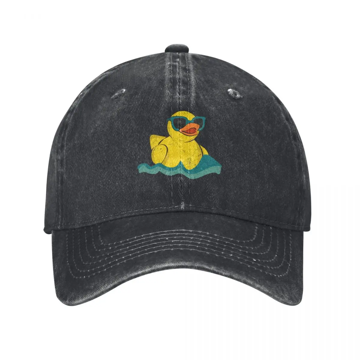 Vintage Cute Yellow Rubber Duckling Art Of Zoo Bath Toy Rubber Duck Ducky Baseball Cap birthday Men's Women's