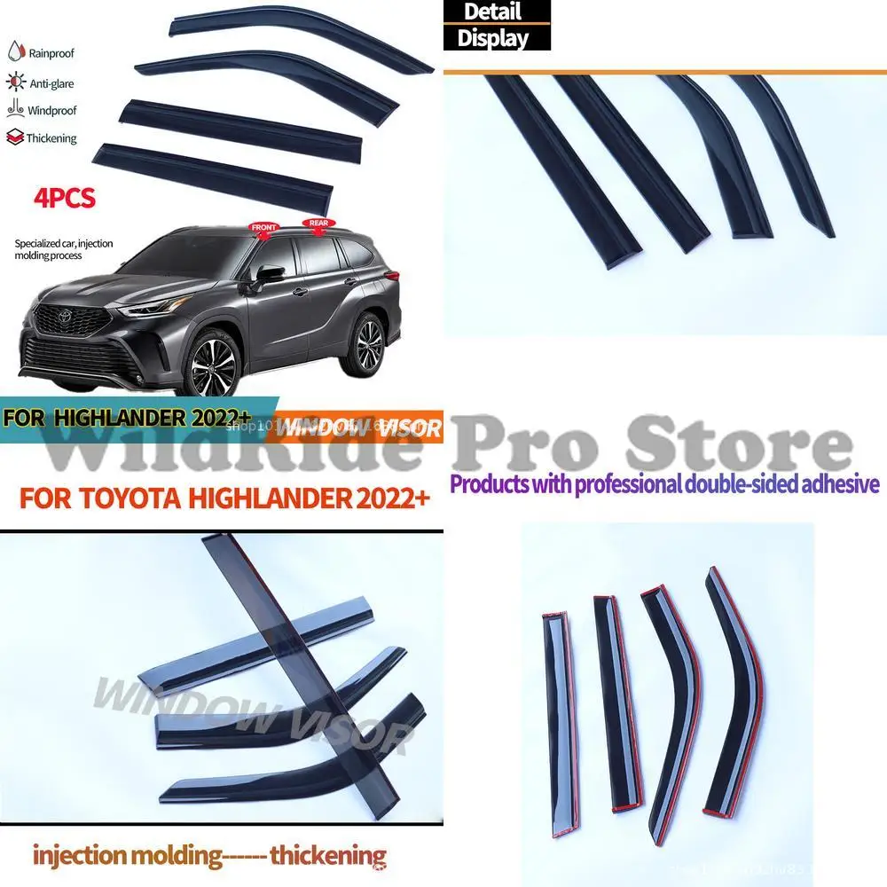 

1 set For Toyota HIGHLANDER 2022+ Window Rain Visor