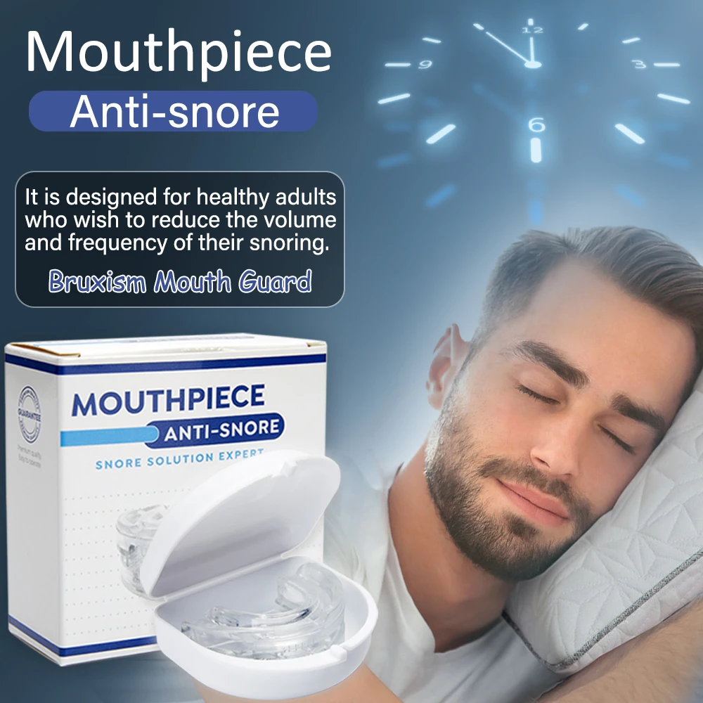 Silicone Anti-Snoring Bruxism Mouth Guard Improve Sleeping Aid Apnea Guard Teeth Snoring Mouth Night Device Stop Snore Care Tool