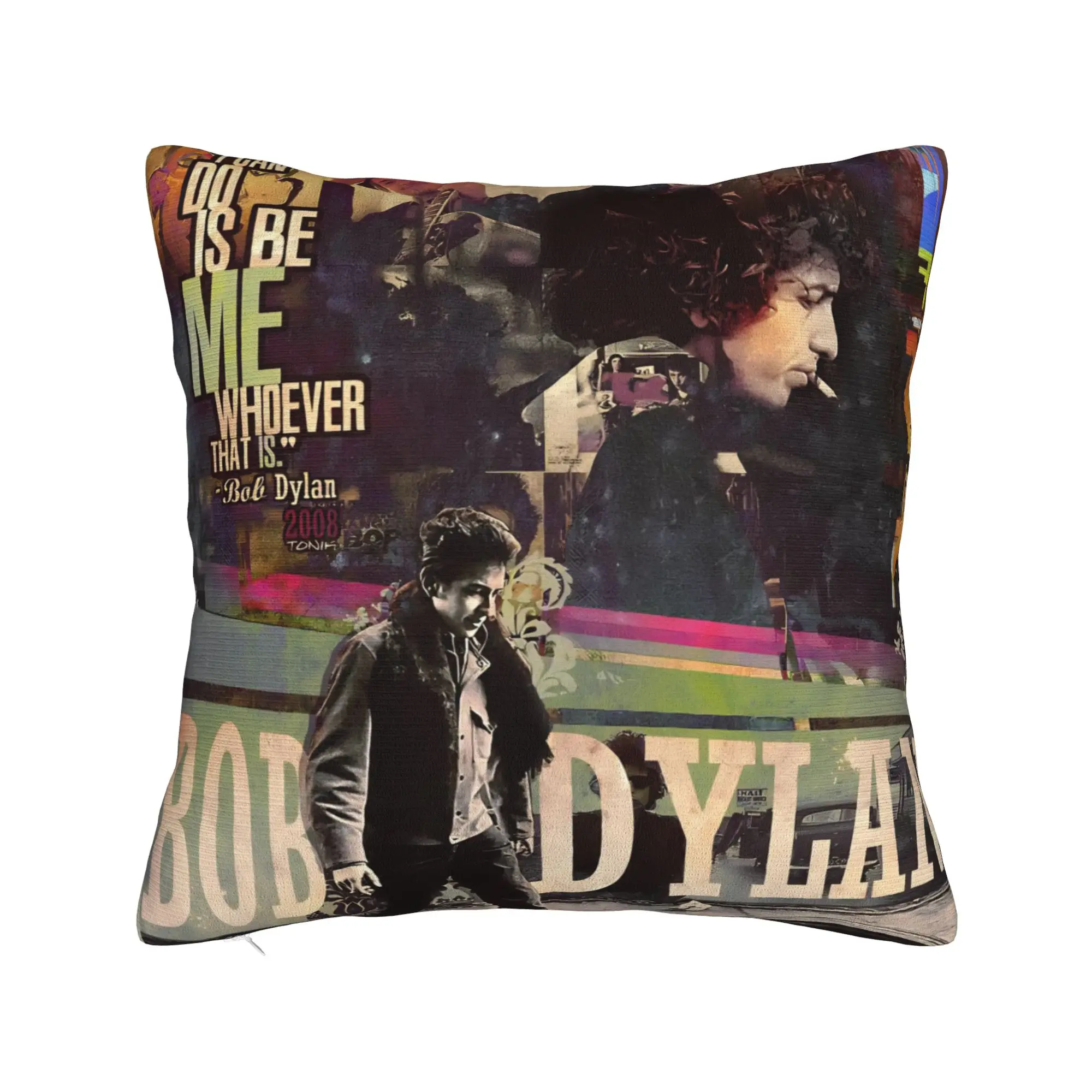 Decorative Pillow Cover Bob Dylan Singer Merchandise Chair  Throw Pillow Case Cover Square Multi-Size