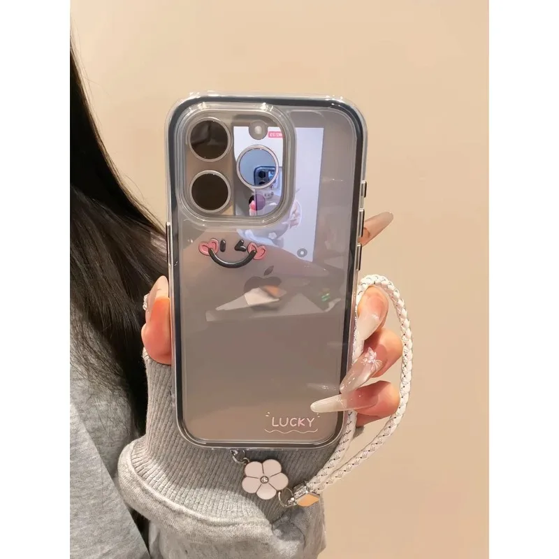 

Lucky Phone Case For iPhone 17 Air 16 Pro/16 Pro Max/15/14/13/12/11/16 Creative with Lanyard Anti-Fall Case Anti-Knock Fundas