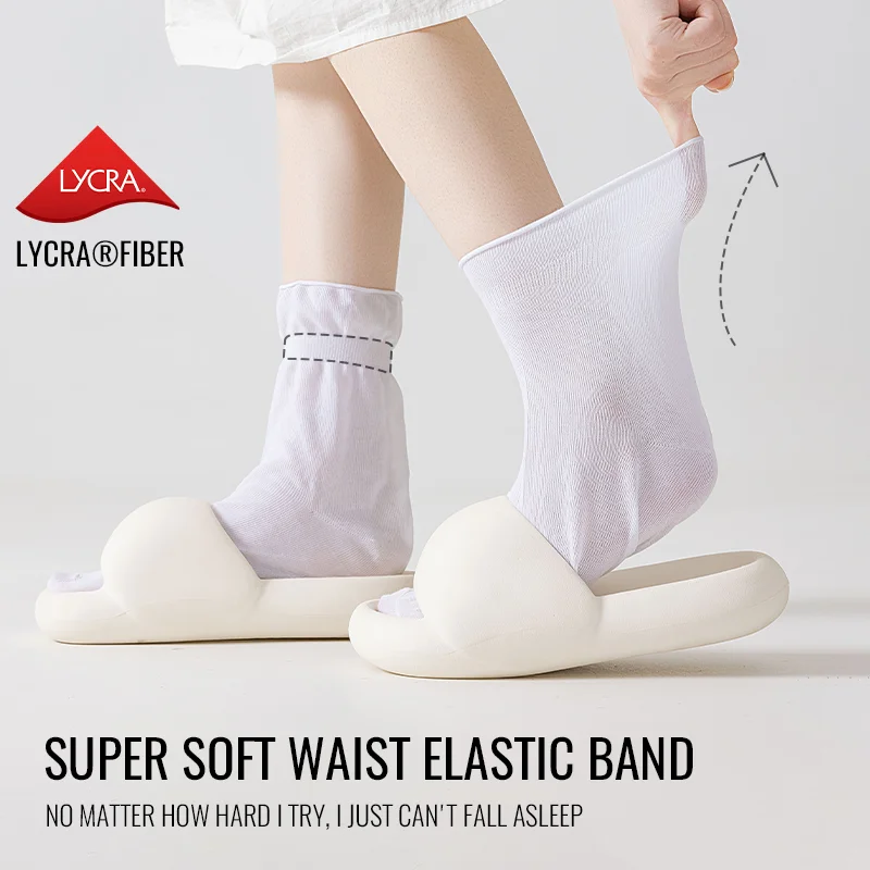 Kaos Kaki MiiOW Mugwort Alami untuk Tidur, Ukuran Besar, Longgar, Bahan Katun Lembut, Kaos Kaki Tidur untuk Ibu Hamil, Hadiah untuk Orang Tua