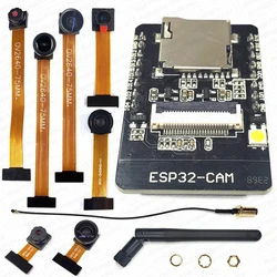 ESP32 CAM with OV2640 Camera Module Kit 8MB PSRAM 2.4G WIFI 3dbi Antenna 66 120 160 Degrees 650nm 850nm Night Vision 2MP 24Pin