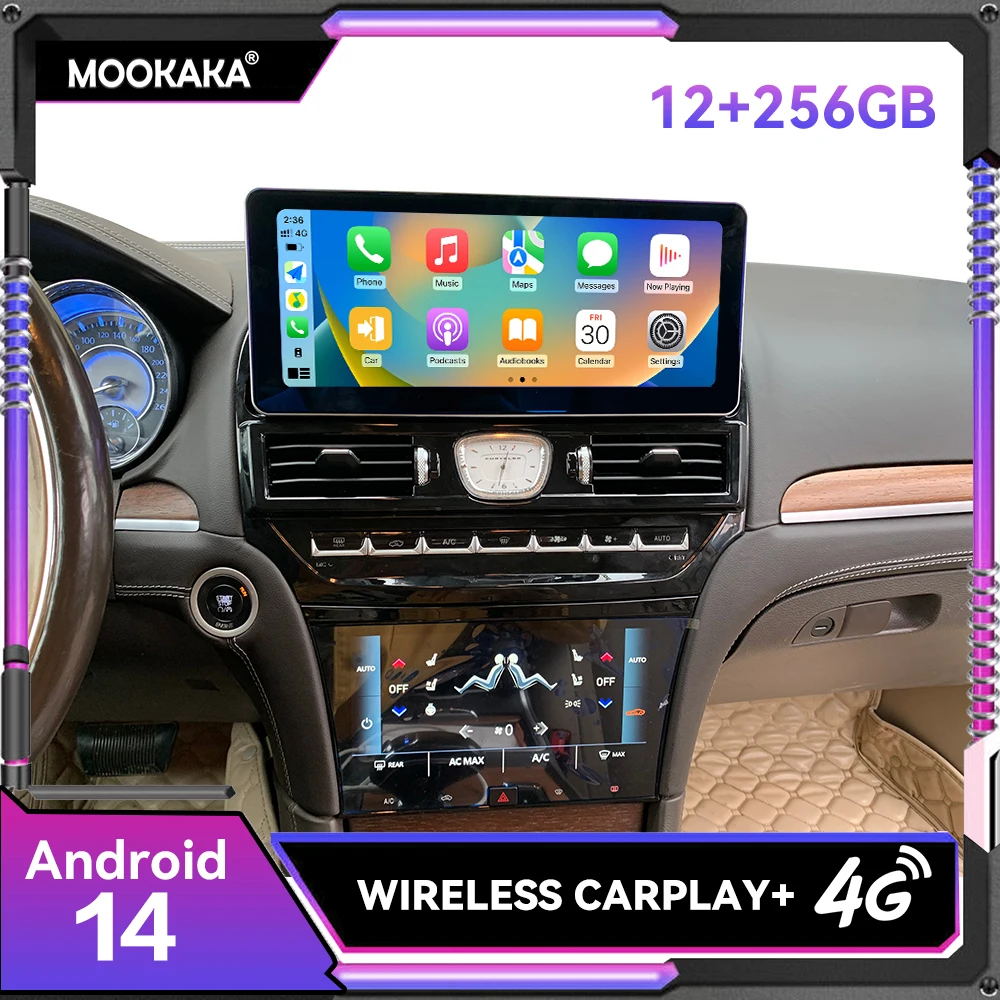 

12.3+9.66 Inch 256GB Touch Screen Android 14 CarPlay & Android Auto Head Unit for Chrysler 300C 2011-2015 GPS Navigation Screen