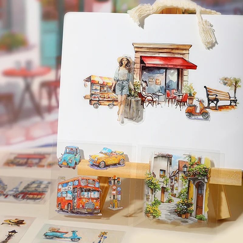 

Mr. Paper Boxed Scenery Stickers 45 sheets/Package City End Garden Washi Stickers Record Travel Life Handbooks Decorative Gifts