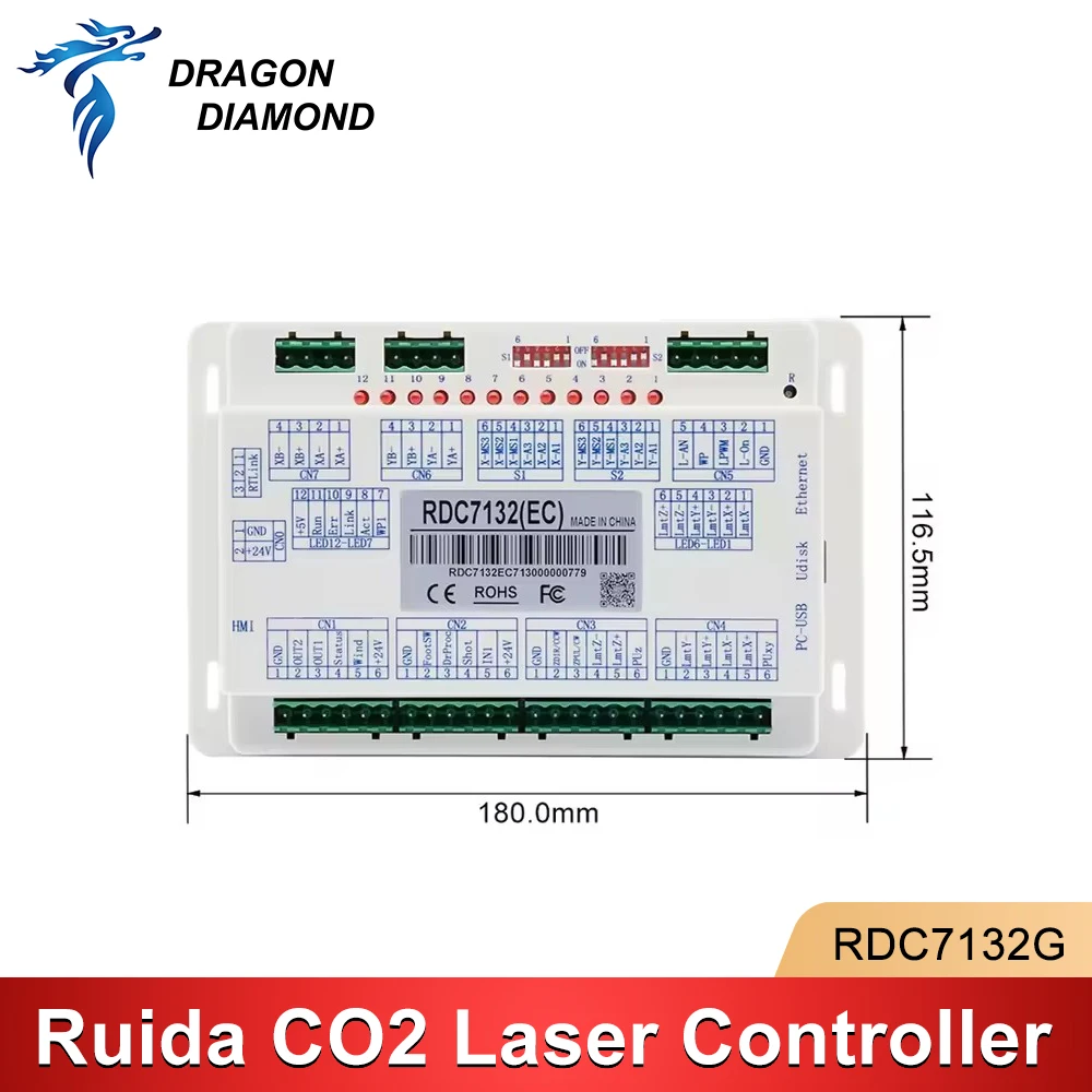 Ruida RDC7132G CO2 Laser Controller CNC System for CO2 Laser Engraving Cutting Machine