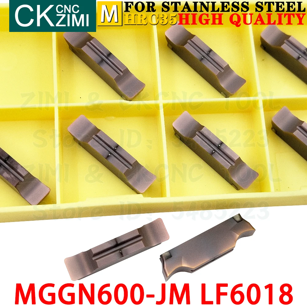 MGGN600-JM LF6018 MGGN 600 JM LF6018 6mm fine grinding Carbide Sisipan Cutting grooving Sisipan alat MGMN600 MGGN600 JM LF6018 CNC mekanik Logam Bubut Alat untuk Stainless Steel