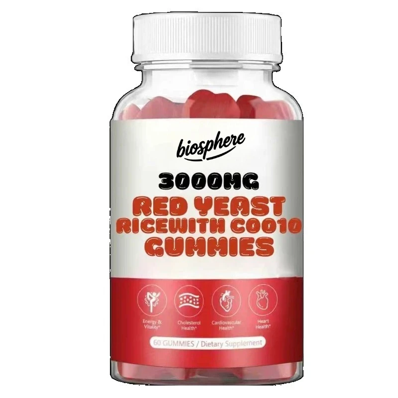 Liposome Red Yeast Rice 3000mg Soft Candy Containing Coq10 provides overall health support