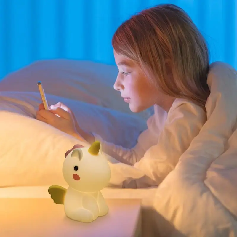 Cute Night Light Anti-Glare Night Lamp Glowing Children Toy Breastfeeding Nursery Nightlight Night Light Kids Eye Protection For