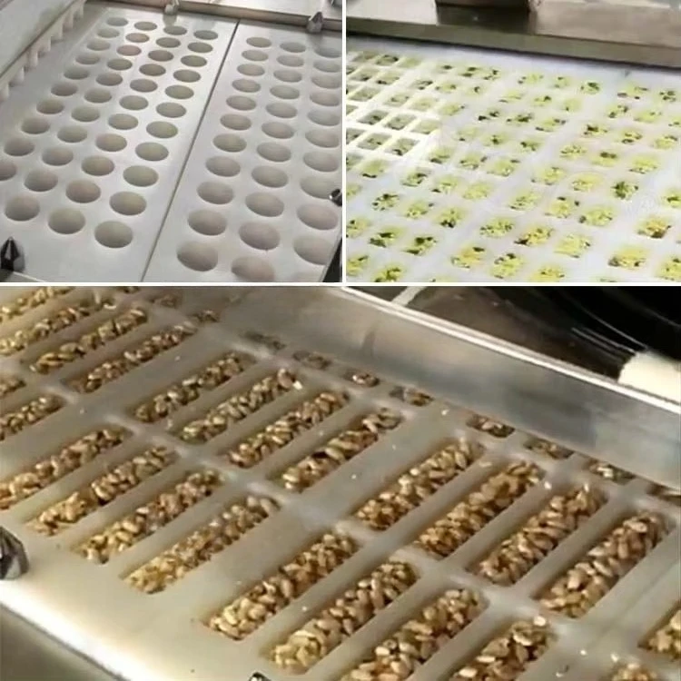 ماكينة صنع حلوى الأرز المنتفخة الأوتوماتيكية، ماكينة معالجة الأرز كريسبي، خط إنتاج شريط الحبوب البروتينية