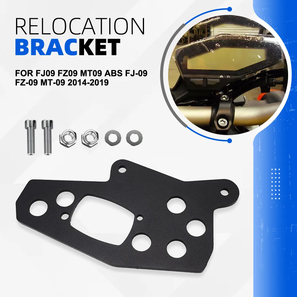 

For Yamaha FJ09 FZ09 MT09 ABS FJ-09 FZ-09 MT-09 2014 2015 2016 2017 2018 2019 LOW PROFILE GAUGE BRACKET Gauge Relocation Bracket