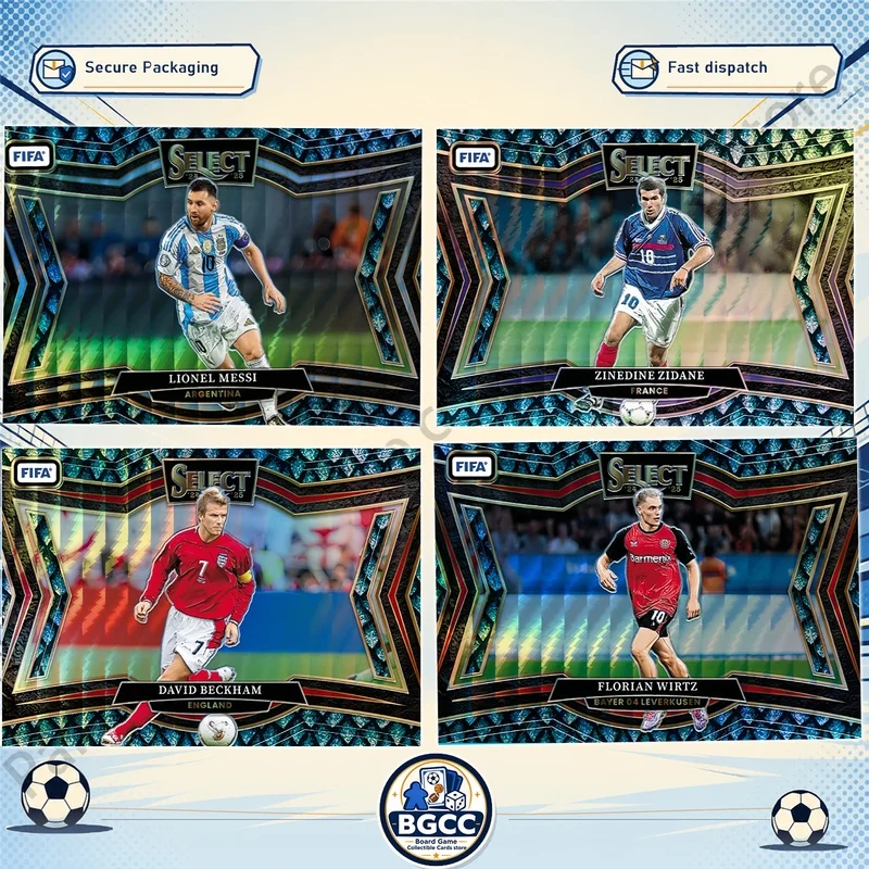 DIY Panini Homemade Football signature collection card FIFA World Cup Bellingham Beckham Messi Florian Wirtz Peacock Parallel
