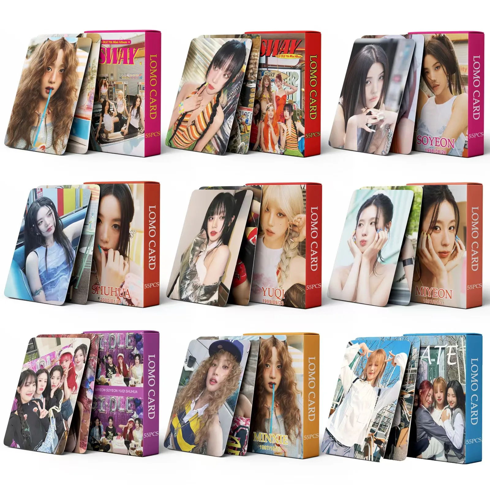 55pcs/set Kpop aespa Lomo Cards New Album SAVAGE WINTER NINGNING Photocard Korean Fashion Cute Fans Gift