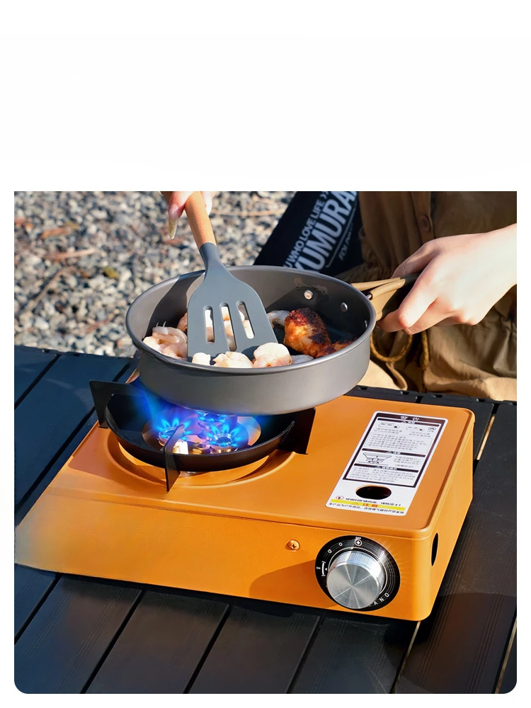 Outdoor portable fire camping cooker card magnetic stove