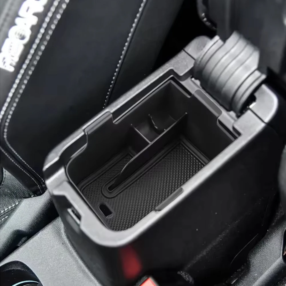 ABS Mittelarmlehnen-Aufbewahrungsbox, Organizer für Kleinigkeiten, für Ford Fiesta MK8 Puma 2017 - 2024, Autozubehör – Detail 2