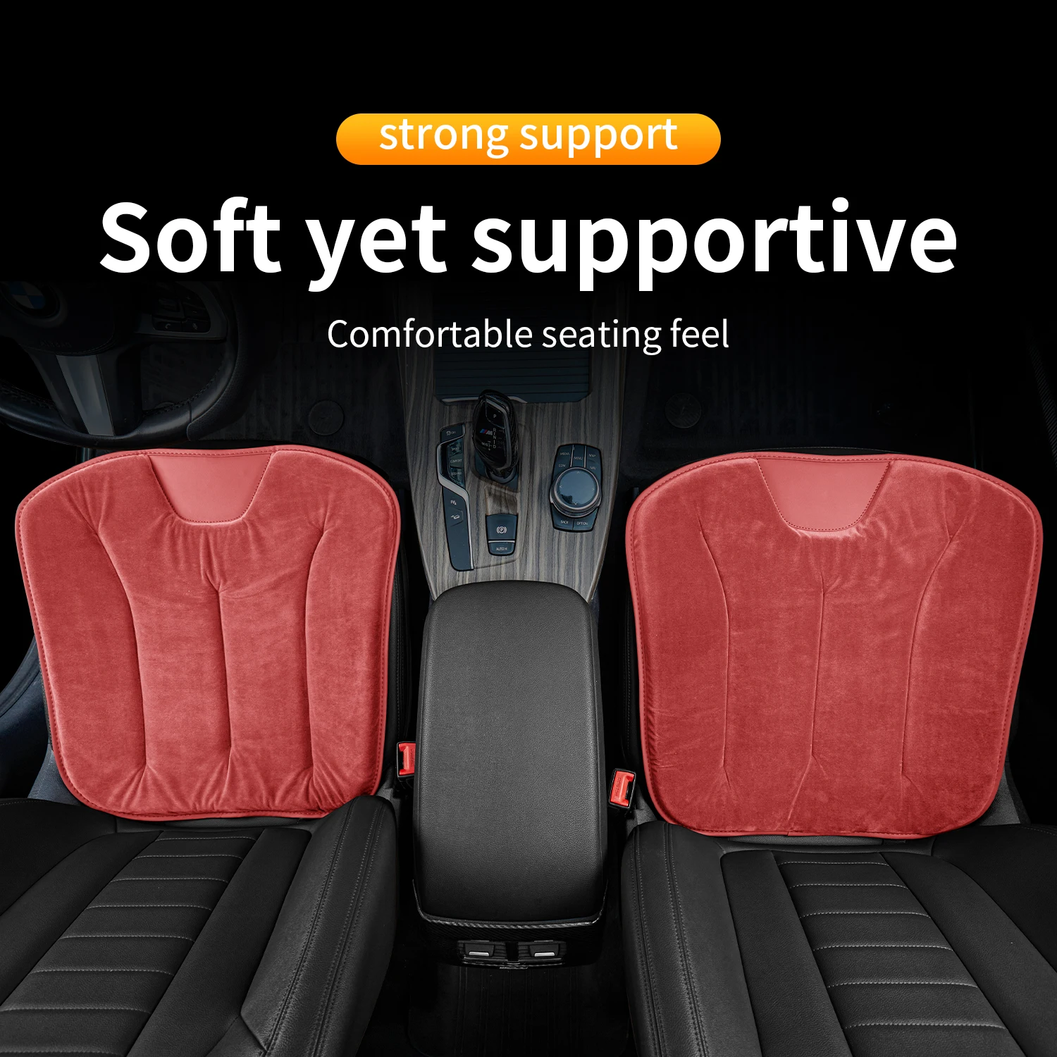 For Honda Civic Accord CR-V UR-V E:NS1 ZRV HRV CRIDER Elysion Plush Car Seat Cushion: Non-Slip Single Seat Model Accessory