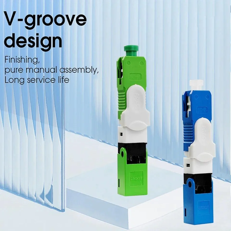 UNIKIT merek ESC250D FTTH SC UPC Optical fibe konektor cepat SC FTTH serat optik konektor cepat tertanam 100% asli