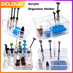 Dental Acrylic Organizer Oral Material Storage Applicator Dispenser Box Syringe Resin Adhesive Applicator Holder Dentist Tool