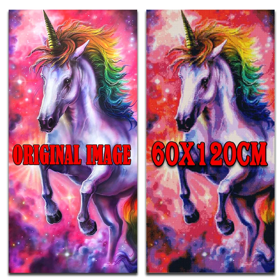 5D Diamond Painting Sky clouds Rainbow horse Diy diamond mosaic Decor the Full Square Drill unicorn Rhinestones Handicraft large