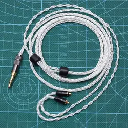 GAGACOCC 8 Cores 5n OCC Silver Plated IPX Connector For UE Live UE6 Pro UE18+ Headphone Upgrade Cable