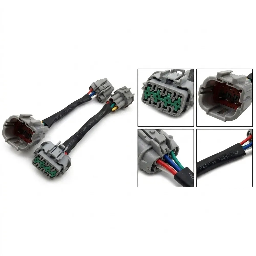6-Pin For Smart For Piezo Injector Connector Harness for Denso High-Pressure Fuel Injectors Automotive Replacement