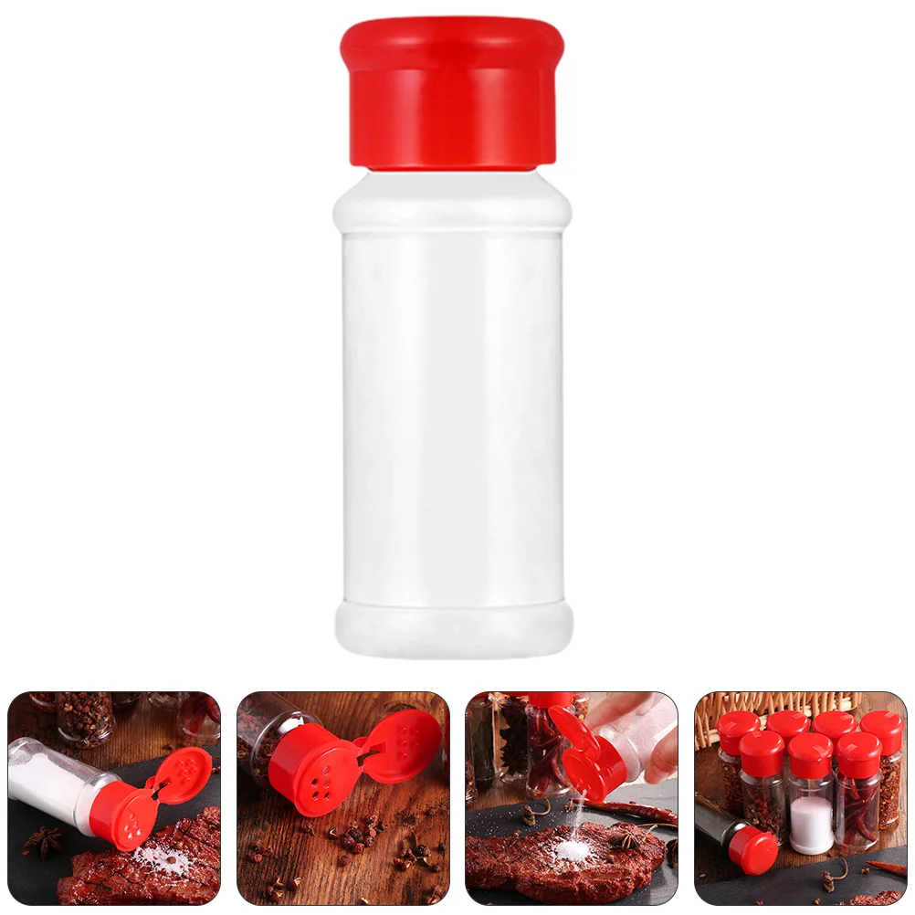 

40 Pcs Castor Seasoning Dispenser Plastic Container Storage Bottle Spices Pepper Kitchen Jar Salt