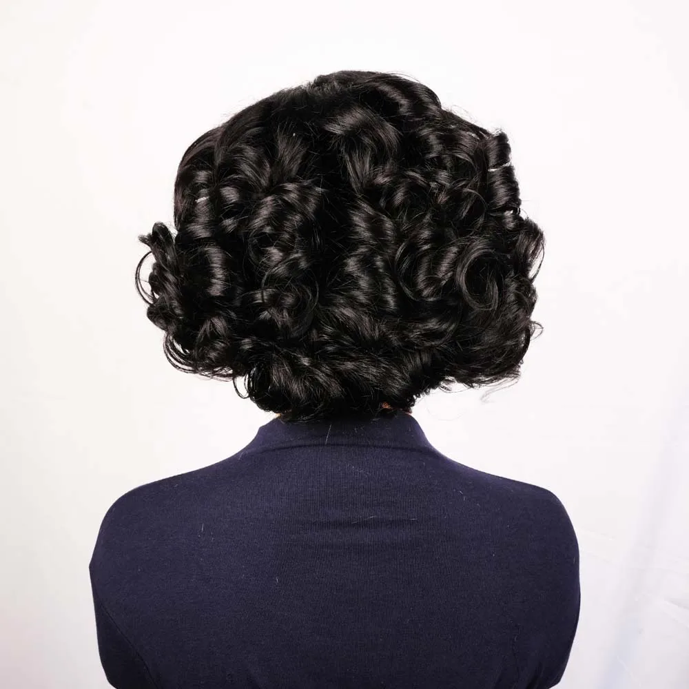 عابث قطع الباروكات للنساء السود البرازيلي نطاط 4x4 الدانتيل ريمي الشعر البشري قصيرة الطبقات الباروكات مع اللون الأسود الطبيعي للاستخدام اليومي #4