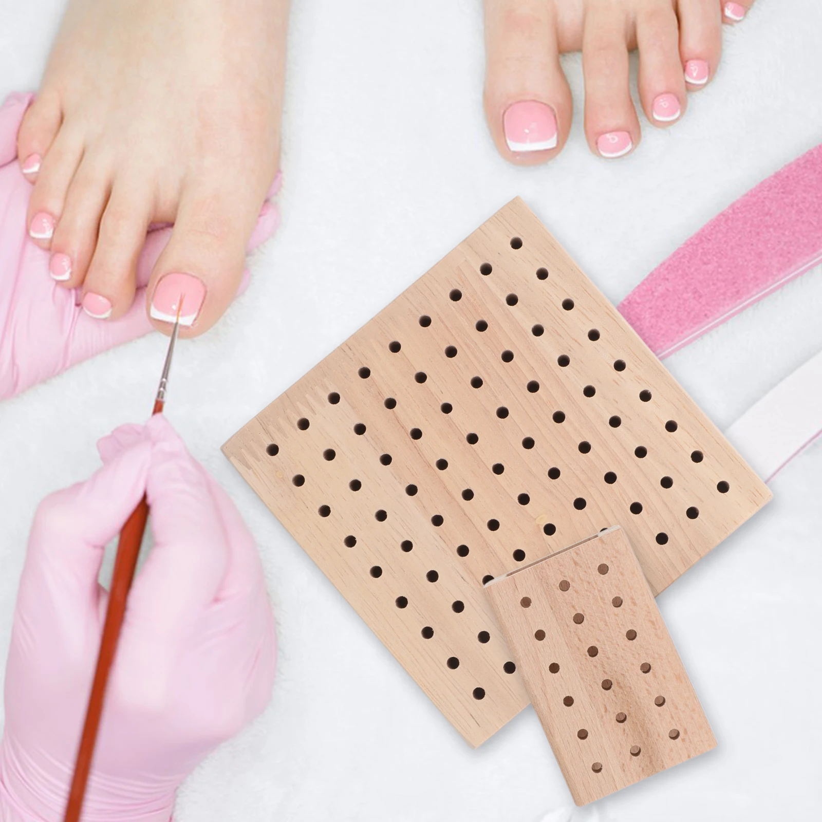 

2pcs Drill Bits Storage Organizer Case Manicure Tool Holder Desktop Stand For Nail Salon Home Use Multi-Functional Grinding Bit