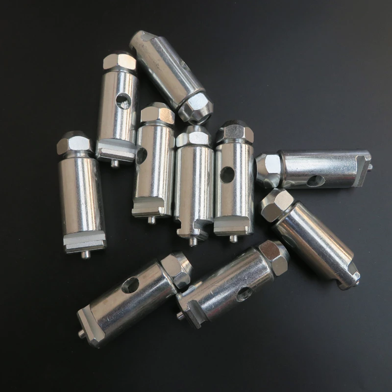 2PCS 22mm Diameter Electric Pipe Dredge Machine Spring Drill Adapter Male Female Join Connector Pipeline Dredge Device