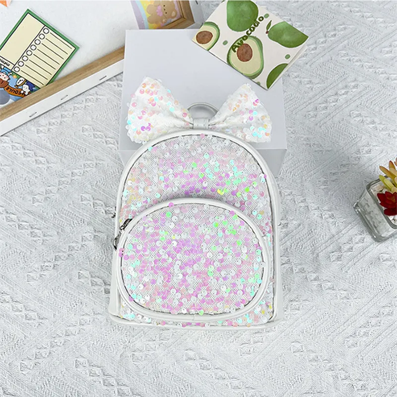 Mochila pequeña de lentejuelas para niños, morral Escolar para jardín de infantes, estilo para niñas, ruggzak