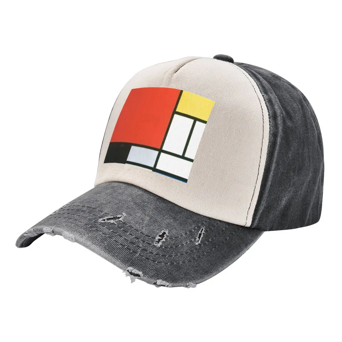 Piet Mondrian, Composition in red, yellow, blue and black Baseball Cap funny hat Beach Outing beach hat Golf Men Women's