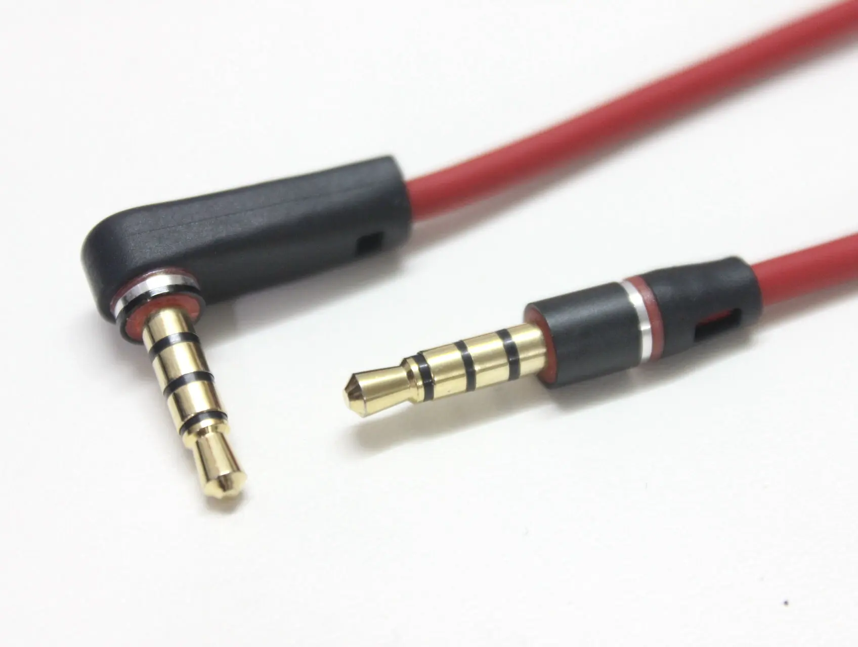 Zamiennik Audio 3.5mm do 3.5mm kabel przewód zasilający z mikrofonem pilot do uderzeń dr Dre słuchawki Solo Pro Studio/Pro/Detox