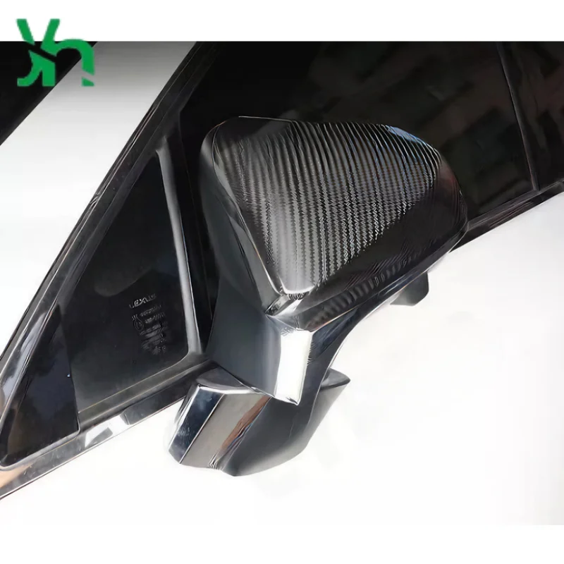 لكزس NX RX RZ 2014-2022 ألياف الكربون غطاء مرآة جانبية مرآة الرؤية الخلفية مرآة الرؤية الخلفية الملحقات الخارجية