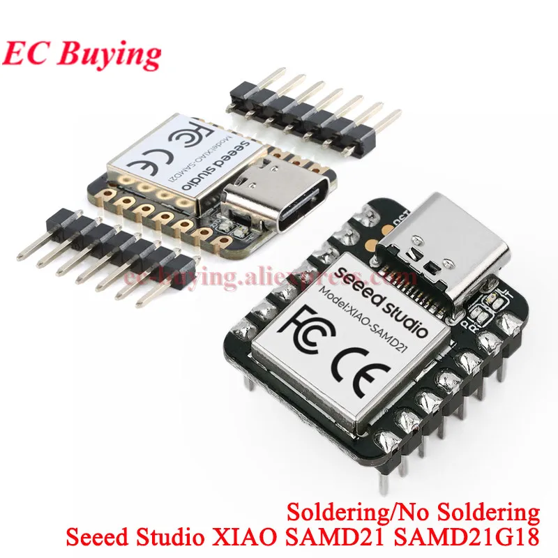 10Pc/1pc Seeeduino XIAO SAMD21G18 SAMD21 Nano Seeed Cortex M0 32 Bit Microcontroller Development Board Module for Arduino Type-C