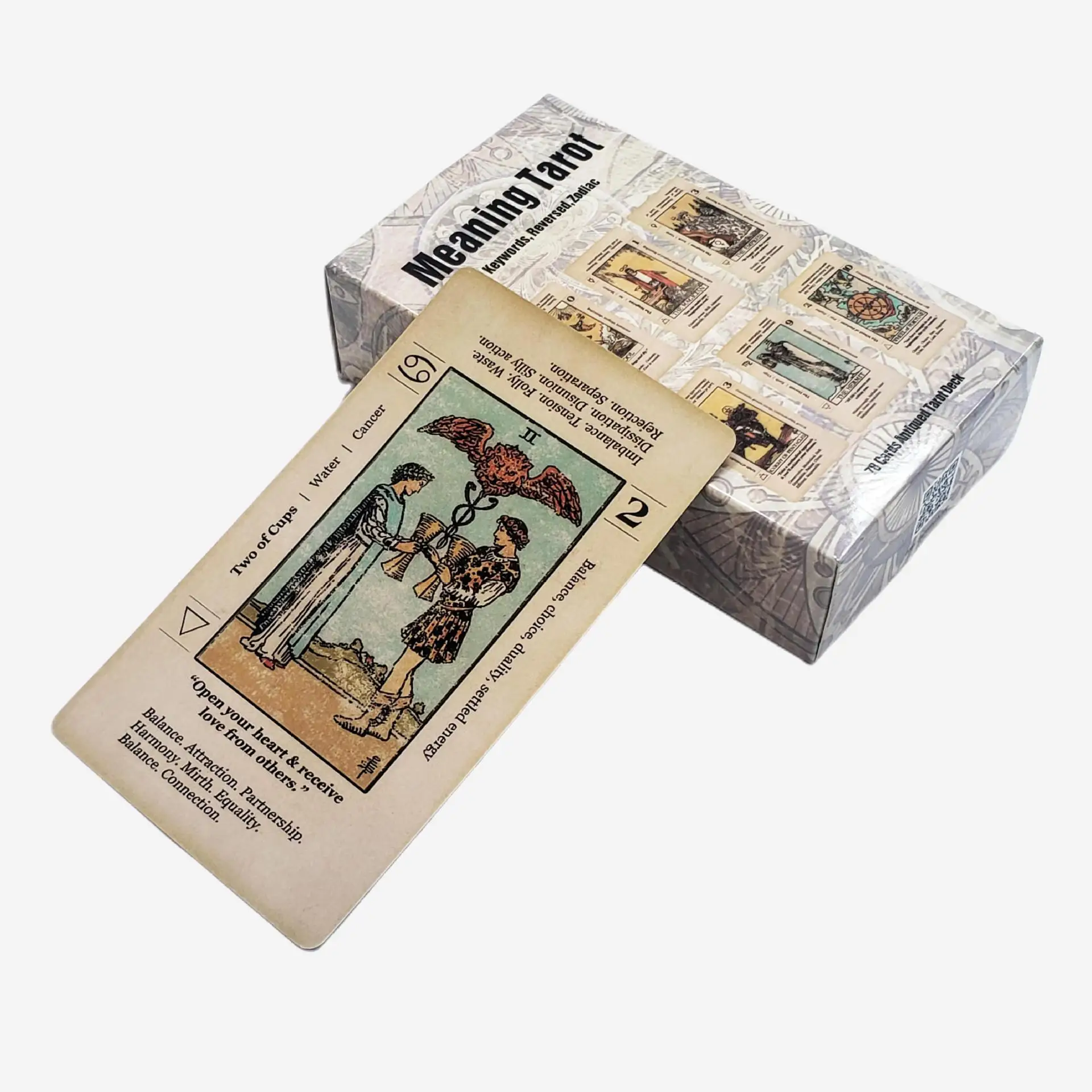 معنى بطاقة التارو مع معنى لهم المبتدئين التارو كلمة المفاتيح العتيقة التارو سطح السفينة تعلم التارو 78 بطاقة للحزب ، هدية #5