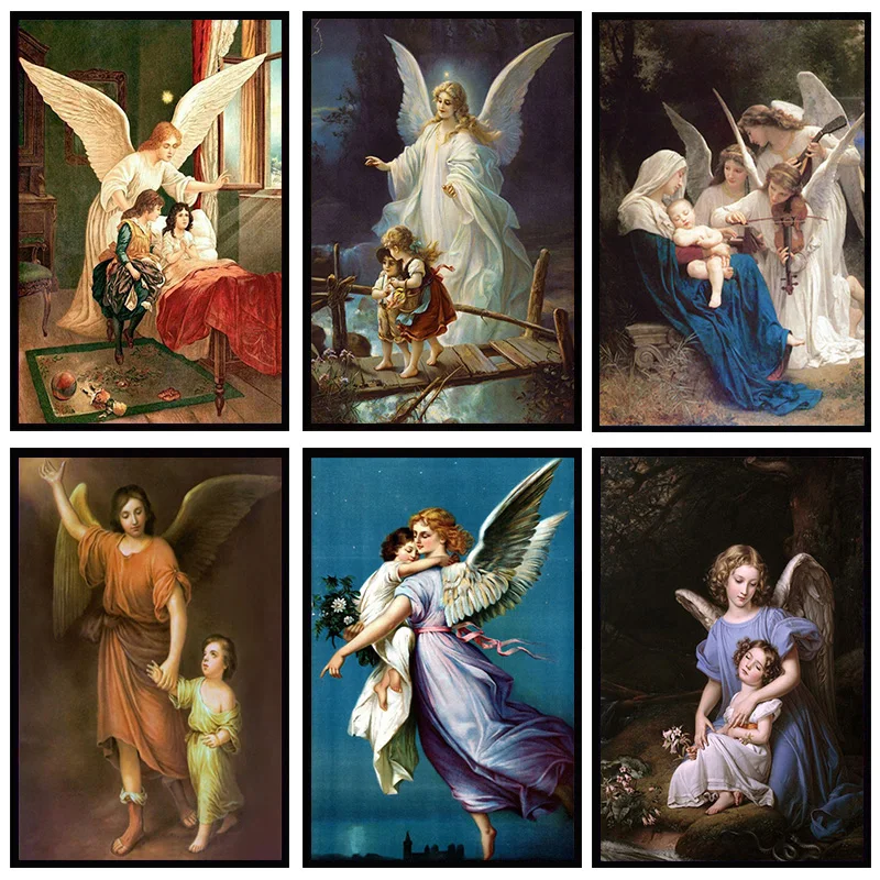 Guía completa sobre cuadros del ángel de la guarda para niños
