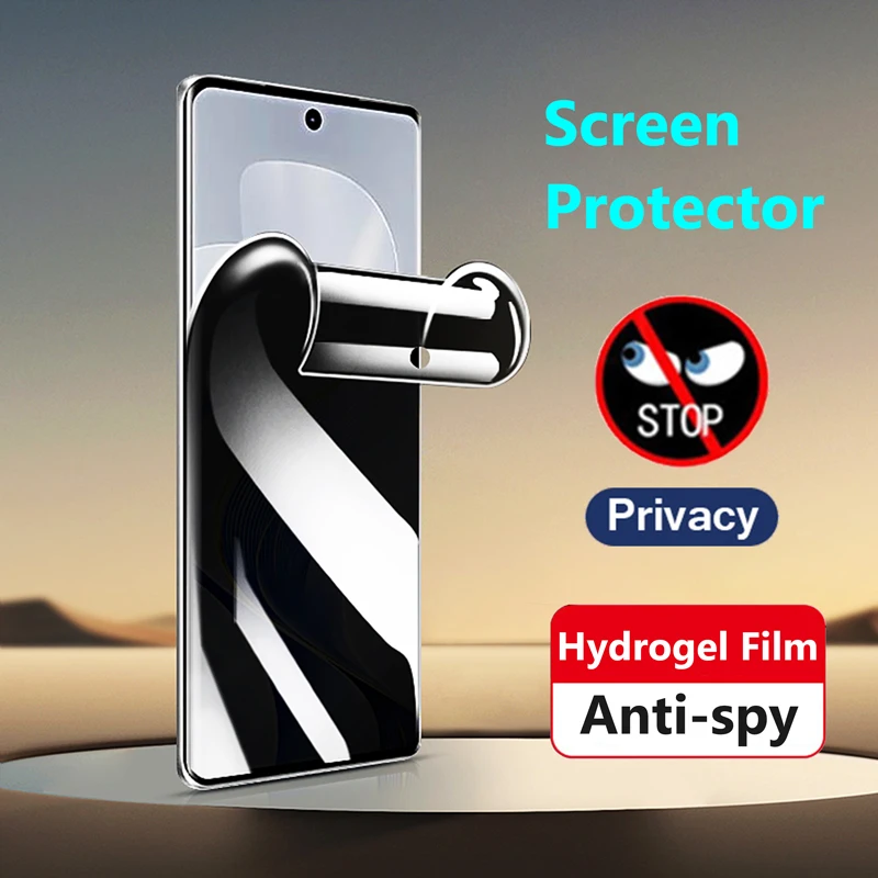 For vivo V40 V30 V29 V27 V25 Pro T3 Ultra T2 iQOO Z7 Pro V27e Anti Spy Hydrogel Film Full Cover Privacy Screen Protector