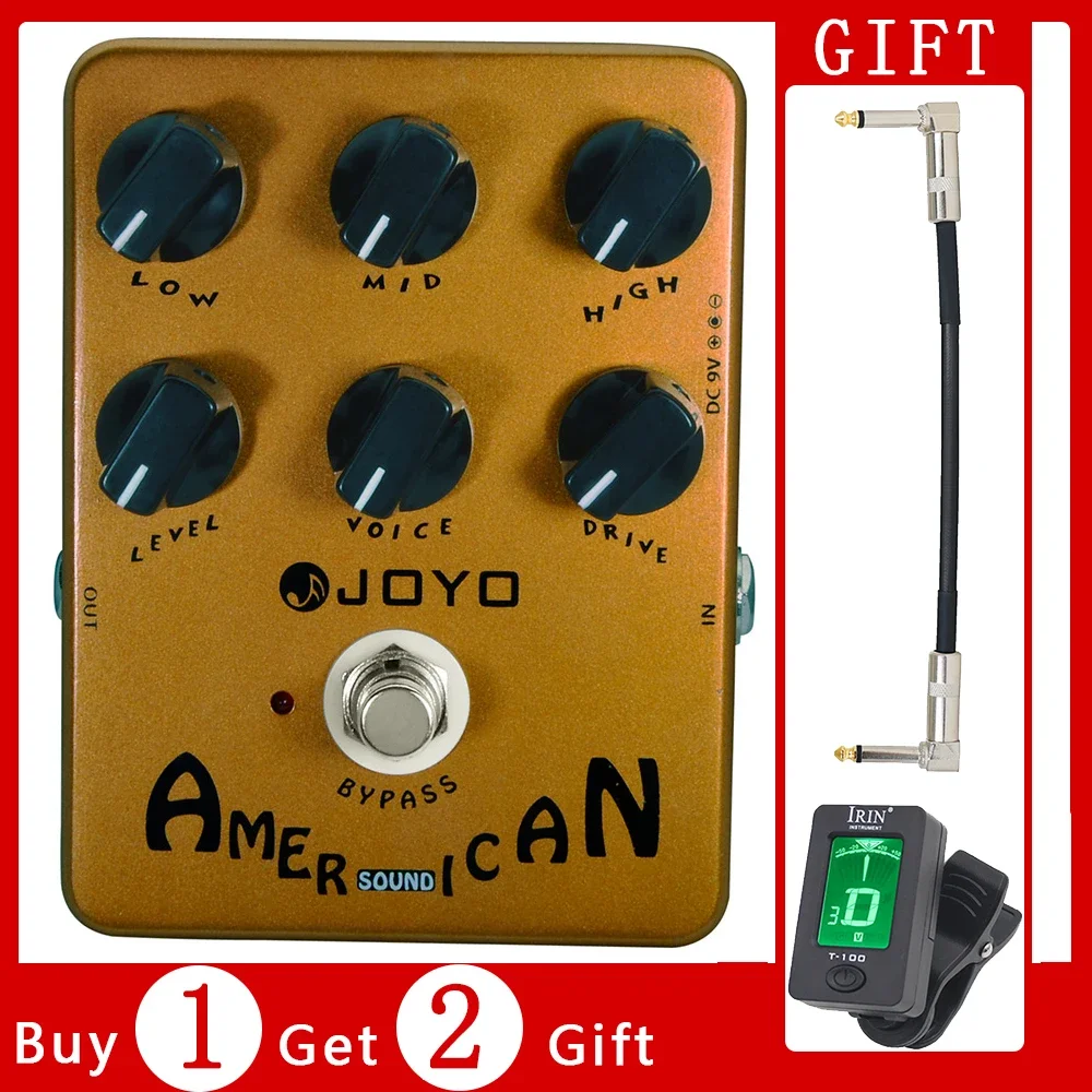 JOYO JF-14 American Sound AMP Simulator Effect Pedal of FD 57 Deluxe Amplifier from Clean to Overdrive Sound for Electric Guitar