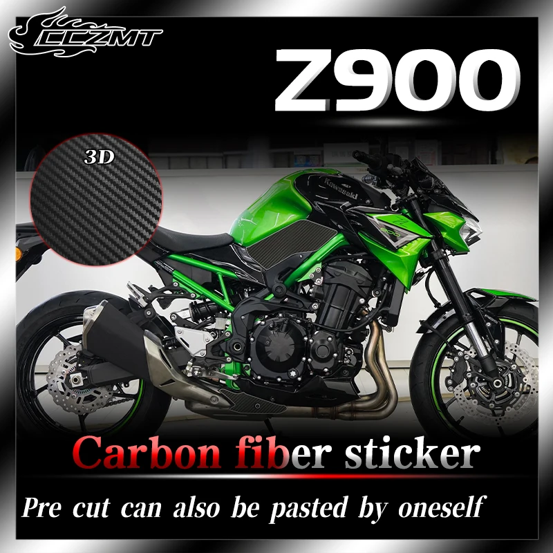 

For Kawasaki Z900 3D carbon fiber sticker protection film body protection sticker waterproof and wear-resistant decoration